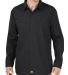 Dickies Workwear LL516T Unisex Tall Industrial WorkTech Long-Sleeve Ventilated Performance Shirt BLACK front view