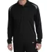 Dickies Workwear LL606 Men's Long-Sleeve Performance Polo BLACK/ SMOKE front view