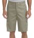 Dickies Workwear LR600 Men's 11 Regular Fit Industrial Cargo Short DESERT SAND _33 front view