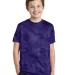 YST370 Sport-Tek® Youth CamoHex Tee Purple front view