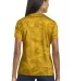 LST370 Sport-Tek® Ladies CamoHex V-Neck Tee in Gold back view