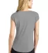 DM424 District Made® Ladies 60/40 Bling Tee Frost Grey/Blk back view