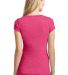 DT6502 District Juniors Very Important Tee Deep V  in Hthrd watermln back view