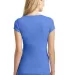 DT6502 District® Juniors Very Important Tee® Dee Hthrd Royal back view