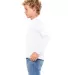 BELLA+CANVAS 3501Y Youth Long-Sleeve T-Shirt WHITE side view