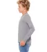 BELLA+CANVAS 3501Y Youth Long-Sleeve T-Shirt GREY TRIBLEND side view