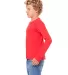BELLA+CANVAS 3501Y Youth Long-Sleeve T-Shirt RED side view