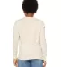 BELLA+CANVAS 3501Y Youth Long-Sleeve T-Shirt NATURAL back view