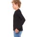 BELLA+CANVAS 3501Y Youth Long-Sleeve T-Shirt BLACK side view