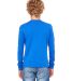 BELLA+CANVAS 3501Y Youth Long-Sleeve T-Shirt TRUE ROYAL back view