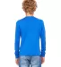 BELLA+CANVAS 3501Y Youth Long-Sleeve T-Shirt TRUE ROYAL back view