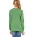 BELLA+CANVAS 3501Y Youth Long-Sleeve T-Shirt GREEN TRIBLEND back view