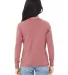 BELLA+CANVAS 3501Y Youth Long-Sleeve T-Shirt HEATHER MAUVE back view