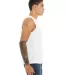 BELLA+CANVAS 3483 Mens Jersey Muscle Tank in White side view