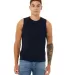 BELLA+CANVAS 3483 Mens Jersey Muscle Tank in Navy front view