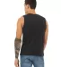 BELLA+CANVAS 3483 Mens Jersey Muscle Tank in Dark gry heather back view