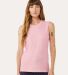 BELLA+CANVAS 3483 Mens Jersey Muscle Tank in Pink front view