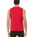 BELLA+CANVAS 3483 Mens Jersey Muscle Tank RED back view