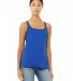 BELLA 6488 Womens Loose Tank Top in True royal front view