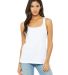 BELLA 6488 Womens Loose Tank Top WHITE front view