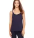 BELLA 8838 Womens Flowy Tank Top in Midnight front view