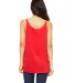 BELLA 8838 Womens Flowy Tank Top in Red back view