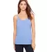 BELLA 8838 Womens Flowy Tank Top in Blue triblend front view
