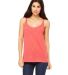 BELLA 8838 Womens Flowy Tank Top RED TRIBLEND front view