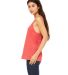BELLA 8838 Womens Flowy Tank Top RED TRIBLEND side view