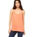 BELLA 8838 Womens Flowy Tank Top CORAL front view