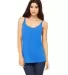 BELLA 8838 Womens Flowy Tank Top in Tr royal triblnd front view
