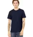 BELLA+CANVAS 3091 Unisex Heavyweight Cotton T-Shir in Navy front view