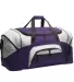 BG99 Port & Company® - Colorblock Sport Duffel Purple/Grey front view