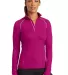 LOE335 OGIO® ENDURANCE Ladies Nexus 1/4-Zip Pullo Flush Pink front view