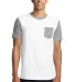 DT6000SP District® Young Mens Very Important Tee? Wht/Lt He Grey front view