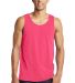 DT5300 District® Young Mens The Concert Tank Neon Pink front view