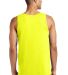 DT5300 District® Young Mens The Concert Tank Neon Yellow back view