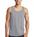 DT5300 District® Young Mens The Concert Tank Heather Grey front view