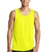 DT5300 District® Young Mens The Concert Tank Neon Yellow front view