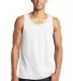 DT5300 District® Young Mens The Concert Tank White front view