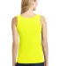 DT5301 District® Juniors The Concert Tank Neon Yellow back view