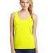 DT5301 District® Juniors The Concert Tank Neon Yellow front view