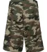 Burnside B9371 Camo-Diamond Dobby Board Short Green Camo back view