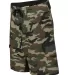 Burnside B9371 Camo-Diamond Dobby Board Short Green Camo side view