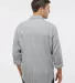 Burnside B8210 Yarn-Dyed Long Sleeve Flannel Grey/ White back view