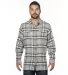 Burnside B8210 Yarn-Dyed Long Sleeve Flannel Stone front view