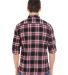Burnside B8210 Yarn-Dyed Long Sleeve Flannel Red back view