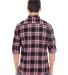 Burnside B8210 Yarn-Dyed Long Sleeve Flannel Red back view