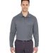 8210LS UltraClub® Adult Cool & Dry Long-Sleeve Me in Charcoal front view