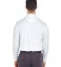 8210LS UltraClub® Adult Cool & Dry Long-Sleeve Me in White back view